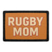 RUGBY MOM  Meta Data - Crop Image Text - - Removable Patch - Pull Patch - Removable Patches For Authentic Flexfit and Snapback Hats