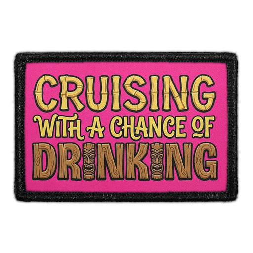 CRUISING WITH A CHANCE OF DRINKING  Meta Data - Crop Image Text - - Removable Patch - Pull Patch - Removable Patches For Authentic Flexfit and Snapback Hats