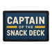 Captain of the Snack Deck  Meta Data - Crop Image Text - - Removable Patch - Pull Patch - Removable Patches For Authentic Flexfit and Snapback Hats