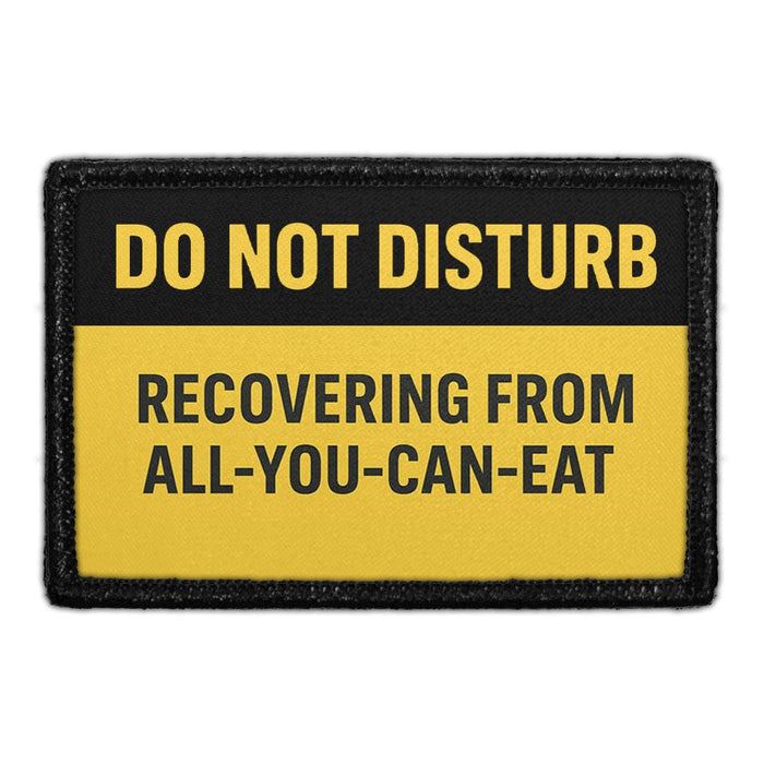 Do Not Disturb - Recovering From All-You-Can-Eat  Meta Data - Crop Image Text - - Removable Patch - Pull Patch - Removable Patches For Authentic Flexfit and Snapback Hats