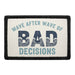 Wave After Wave of Bad Decisions  Meta Data - Crop Image Text - - Removable Patch - Pull Patch - Removable Patches For Authentic Flexfit and Snapback Hats