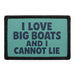 I Love Big Boats And I Cannot Lie  Meta Data - Crop Image Text - - Removable Patch - Pull Patch - Removable Patches For Authentic Flexfit and Snapback Hats