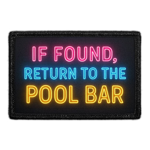If Found, Return to the Pool Bar  Meta Data - Crop Image Text - - Removable Patch - Pull Patch - Removable Patches For Authentic Flexfit and Snapback Hats