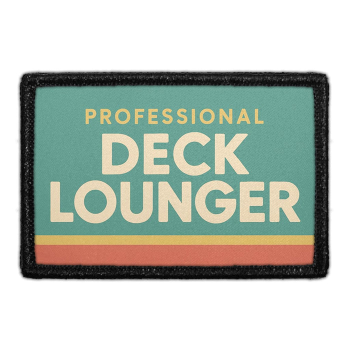 Professional Deck Lounger  Meta Data - Crop Image Text - - Removable Patch - Pull Patch - Removable Patches For Authentic Flexfit and Snapback Hats