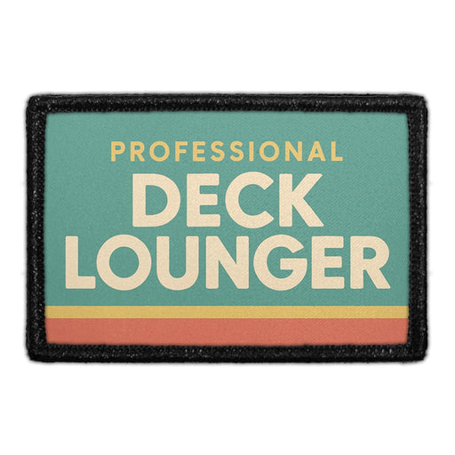 Professional Deck Lounger  Meta Data - Crop Image Text - - Removable Patch - Pull Patch - Removable Patches For Authentic Flexfit and Snapback Hats