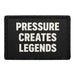 Pressure Creates Legends  Meta Data - Crop Image Text - - Removable Patch - Pull Patch - Removable Patches For Authentic Flexfit and Snapback Hats