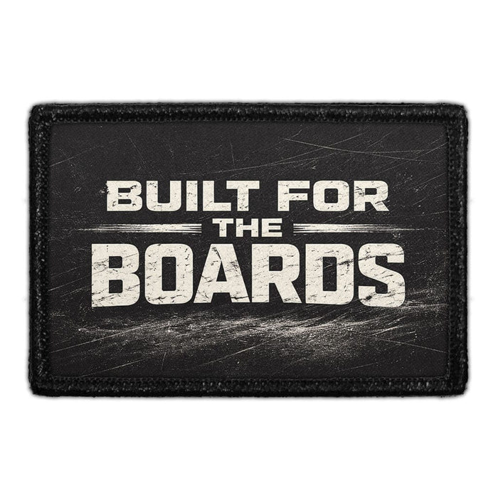 Built for the Boards  Meta Data - Crop Image Text - - Removable Patch - Pull Patch - Removable Patches For Authentic Flexfit and Snapback Hats