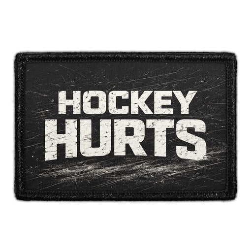 Hockey Hurts  Meta Data - Crop Image Text - - Removable Patch - Pull Patch - Removable Patches For Authentic Flexfit and Snapback Hats