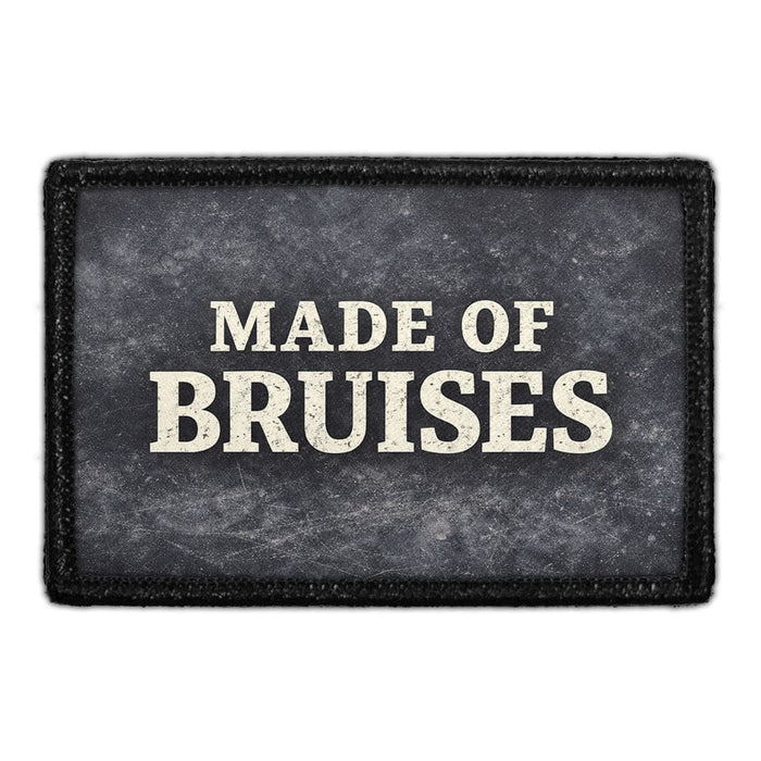 Made of Bruises  Meta Data - Crop Image Text - - Removable Patch - Pull Patch - Removable Patches For Authentic Flexfit and Snapback Hats