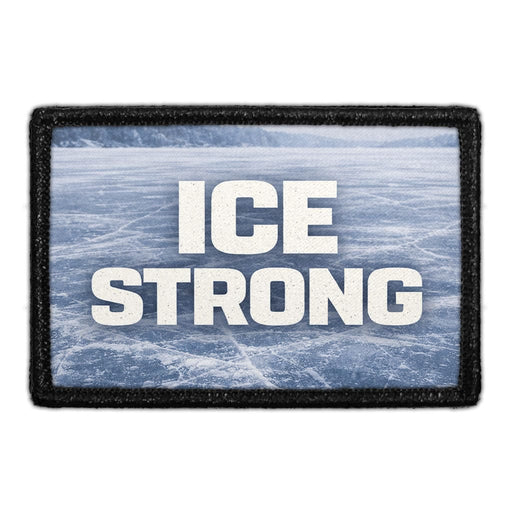 Ice Strong  Meta Data - Crop Image Text - - Removable Patch - Pull Patch - Removable Patches For Authentic Flexfit and Snapback Hats