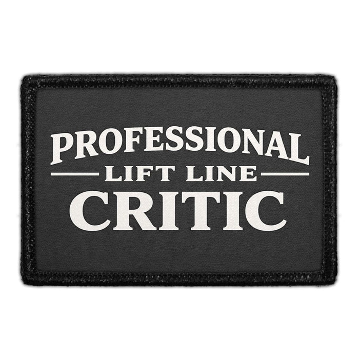 Professional Lift Line Critic  Meta Data - Crop Image Text - - Removable Patch - Pull Patch - Removable Patches For Authentic Flexfit and Snapback Hats