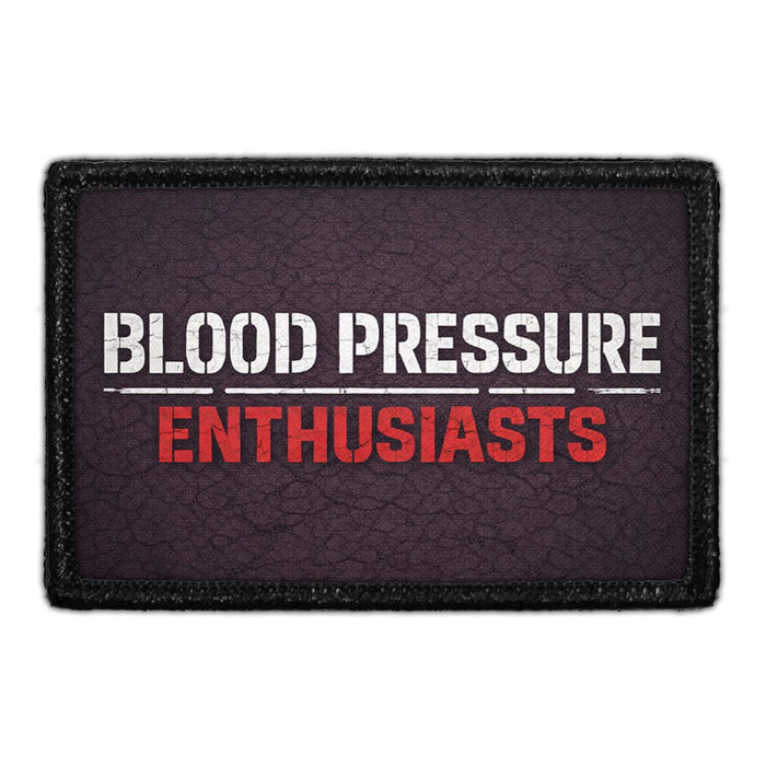 Blood Pressure Enthusiasts  Meta Data - Crop Image Text - - Removable Patch - Pull Patch - Removable Patches For Authentic Flexfit and Snapback Hats
