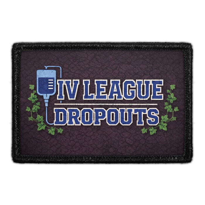 IV League Dropouts - Meta Data - Crop Image Text - - Removable Patch - Pull Patch - Removable Patches For Authentic Flexfit and Snapback Hats