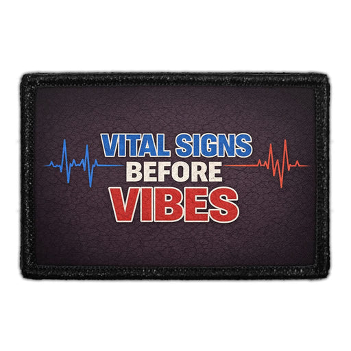 Vital Signs Before Vibes - Meta Data - Crop Image Text - - Removable Patch - Pull Patch - Removable Patches For Authentic Flexfit and Snapback Hats