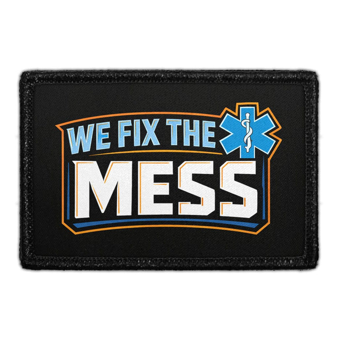 We Fix This Mess - Meta Data - Crop Image Text - - Removable Patch - Pull Patch - Removable Patches For Authentic Flexfit and Snapback Hats
