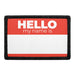 Hello My Name Is - Red - Patch - Pull Patch - Removable Patches For Authentic Flexfit and Snapback Hats