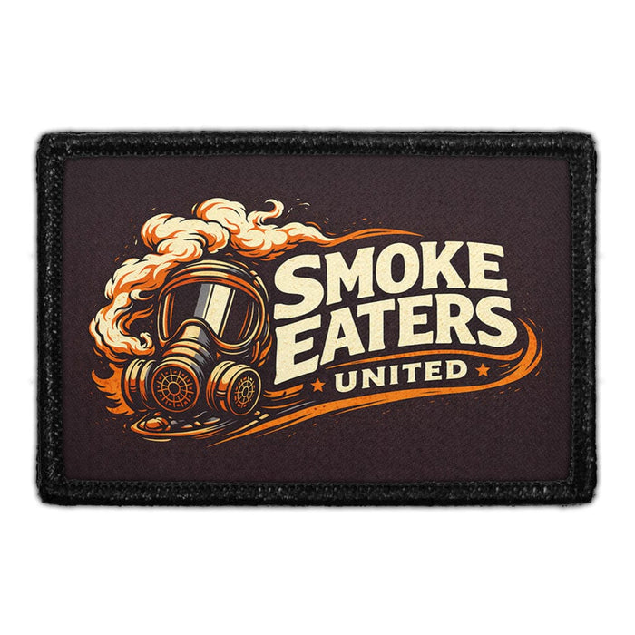 Smoke Eaters United  Meta Data - Crop Image Text - - Removable Patch - Pull Patch - Removable Patches For Authentic Flexfit and Snapback Hats
