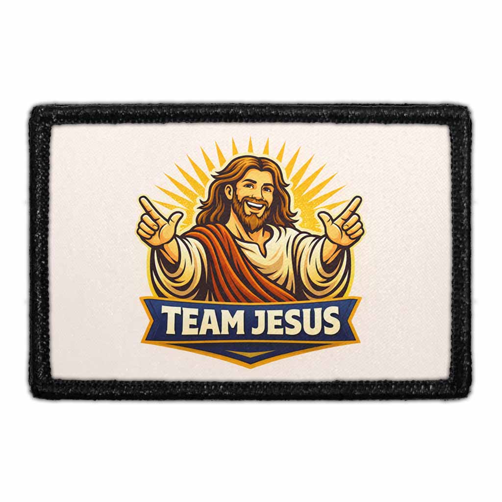 Team Jesus – 3x2 Velcro® Compatible Removable Patch — Pull Patch ...