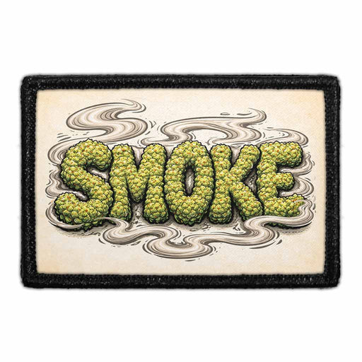 Smoke   - Meta Data - Crop Image Text - - Removable Patch - Pull Patch - Removable Patches For Authentic Flexfit and Snapback Hats