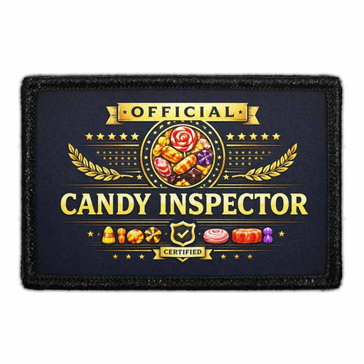 Official Candy Inspector   - Meta Data - Crop Image Text - - Removable Patch - Pull Patch - Removable Patches For Authentic Flexfit and Snapback Hats