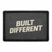 Built Different    - Meta Data - Crop Image Text - - Removable Patch - Pull Patch - Removable Patches For Authentic Flexfit and Snapback Hats	