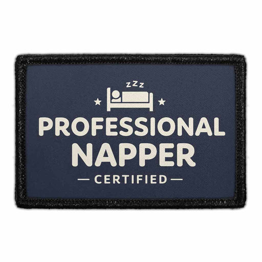 Professional Napper   - Meta Data - Crop Image Text - - Removable Patch - Pull Patch - Removable Patches For Authentic Flexfit and Snapback Hats