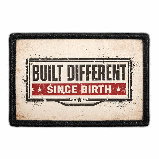 Built Different Since Birth     - Meta Data - Crop Image Text - - Removable Patch - Pull Patch - Removable Patches For Authentic Flexfit and Snapback Hats