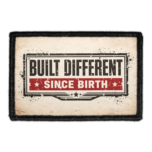 Built Different Since Birth - Meta Data - Crop Image Text - - Removable Patch - Pull Patch - Removable Patches For Authentic Flexfit and Snapback Hats