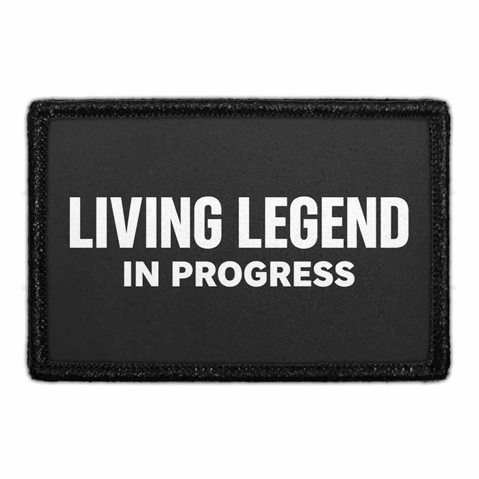 Living Legend in Progress     - Meta Data - Crop Image Text - - Removable Patch - Pull Patch - Removable Patches For Authentic Flexfit and Snapback Hats
