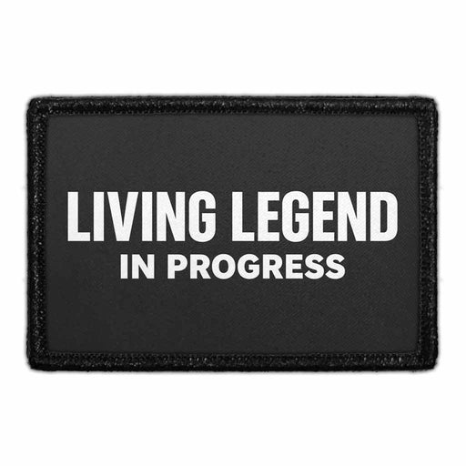 Living Legend in Progress     - Meta Data - Crop Image Text - - Removable Patch - Pull Patch - Removable Patches For Authentic Flexfit and Snapback Hats
