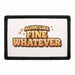 Aging Like Fine Whatever     - Meta Data - Crop Image Text - - Removable Patch - Pull Patch - Removable Patches For Authentic Flexfit and Snapback Hats