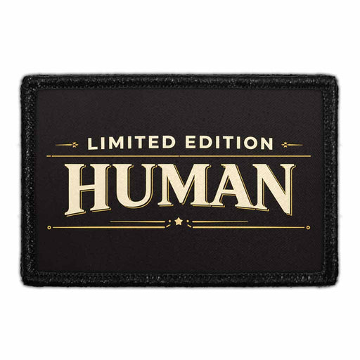 Limited Edition Human     - Meta Data - Crop Image Text - - Removable Patch - Pull Patch - Removable Patches For Authentic Flexfit and Snapback Hats