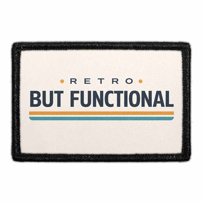 Retro But Functional - Meta Data - Crop Image Text - - Removable Patch - Pull Patch - Removable Patches For Authentic Flexfit and Snapback Hats