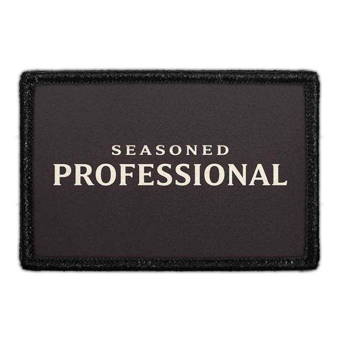 Seasoned Professional - Meta Data - Crop Image Text - - Removable Patch - Pull Patch - Removable Patches For Authentic Flexfit and Snapback Hats