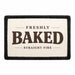 Freshly Baked - Straight Fire  - Meta Data - Crop Image Text - - Removable Patch - Pull Patch - Removable Patches For Authentic Flexfit and Snapback Hats