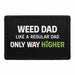 Weed Dad Like A Regular Dad Only Way Higher  - Meta Data - Crop Image Text - - Removable Patch - Pull Patch - Removable Patches For Authentic Flexfit and Snapback Hats