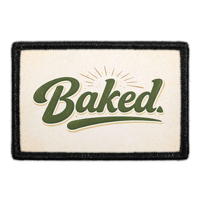 Baked - Meta Data - Crop Image Text - - Removable Patch - Pull Patch - Removable Patches For Authentic Flexfit and Snapback Hats