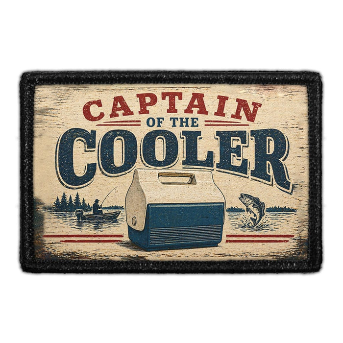 Captain of the Cooler  - Meta Data - Crop Image Text - - Removable Patch - Pull Patch - Removable Patches For Authentic Flexfit and Snapback Hats