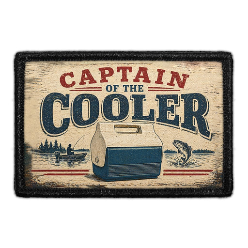 Captain of the Cooler  - Meta Data - Crop Image Text - - Removable Patch - Pull Patch - Removable Patches For Authentic Flexfit and Snapback Hats