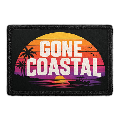 Gone Coastal  - Meta Data - Crop Image Text - - Removable Patch - Pull Patch - Removable Patches For Authentic Flexfit and Snapback Hats