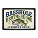 Basshole Brotherhood - Fishing Club  - Meta Data - Crop Image Text - - Removable Patch - Pull Patch - Removable Patches For Authentic Flexfit and Snapback Hats