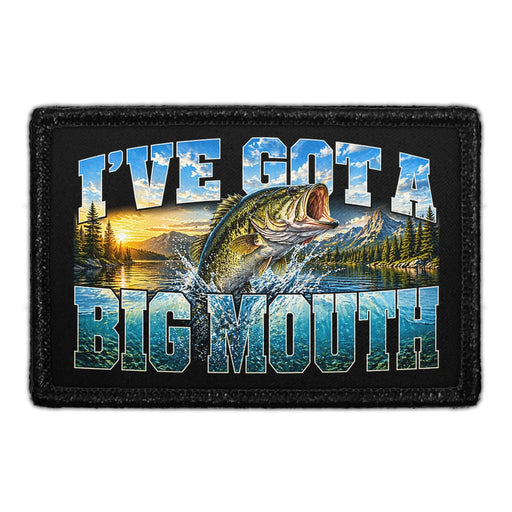 I've Got A Big Mouth  - Meta Data - Crop Image Text - - Removable Patch - Pull Patch - Removable Patches For Authentic Flexfit and Snapback Hats