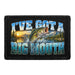 I've Got A Big Mouth  - Meta Data - Crop Image Text - - Removable Patch - Pull Patch - Removable Patches For Authentic Flexfit and Snapback Hats