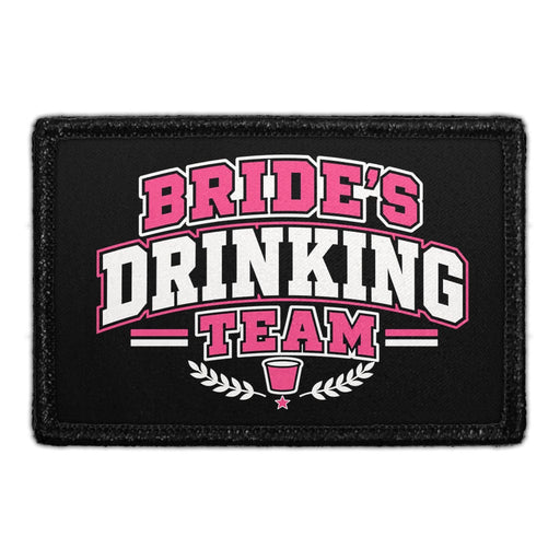 Bride's Drinking Team  - Meta Data - Crop Image Text - - Removable Patch - Pull Patch - Removable Patches For Authentic Flexfit and Snapback Hats
