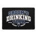Groom's Drinking Team  - Meta Data - Crop Image Text - - Removable Patch - Pull Patch - Removable Patches For Authentic Flexfit and Snapback Hats