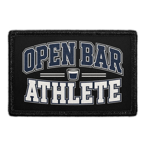 Open Bar Athlete  - Meta Data - Crop Image Text - - Removable Patch - Pull Patch - Removable Patches For Authentic Flexfit and Snapback Hats