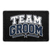 Team Groom  - Meta Data - Crop Image Text - - Removable Patch - Pull Patch - Removable Patches For Authentic Flexfit and Snapback Hats
