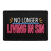 No Longer Living in Sin  - Meta Data - Crop Image Text - - Removable Patch - Pull Patch - Removable Patches For Authentic Flexfit and Snapback Hats
