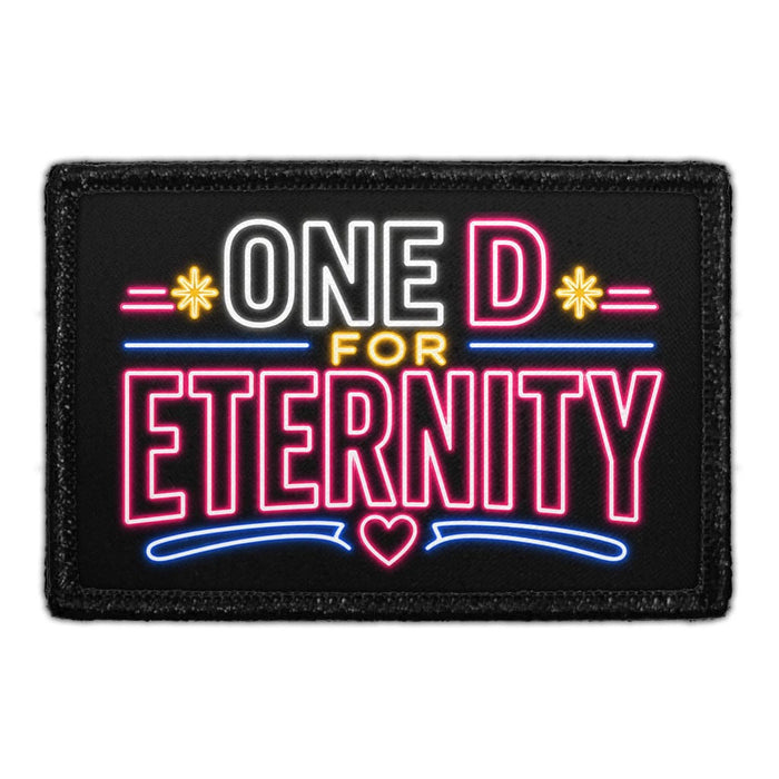 One D for Eternity  - Meta Data - Crop Image Text - - Removable Patch - Pull Patch - Removable Patches For Authentic Flexfit and Snapback Hats