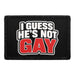 I Guess He's Not Gay  - Meta Data - Crop Image Text - - Removable Patch - Pull Patch - Removable Patches For Authentic Flexfit and Snapback Hats